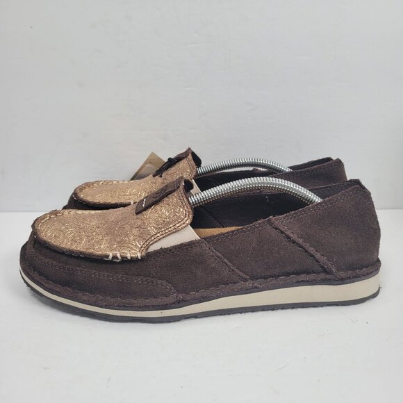 Ariat Women's Cruiser Metallic Copper Floral Slip On Shoes 10042528 US Size 8.5B - Picture 2 of 8